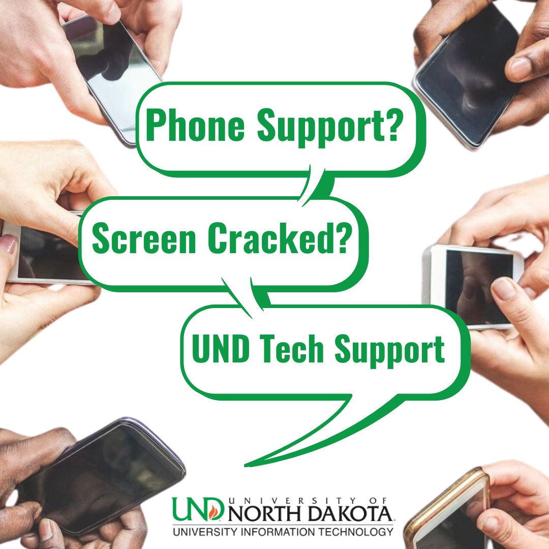 UNDTechAlert's tweet image. Hawks, say goodbye to tech headaches! UIT&apos;s got your back with expert support to fix those phone issues once and for all!

#UNDproud #TechSupport #UIT