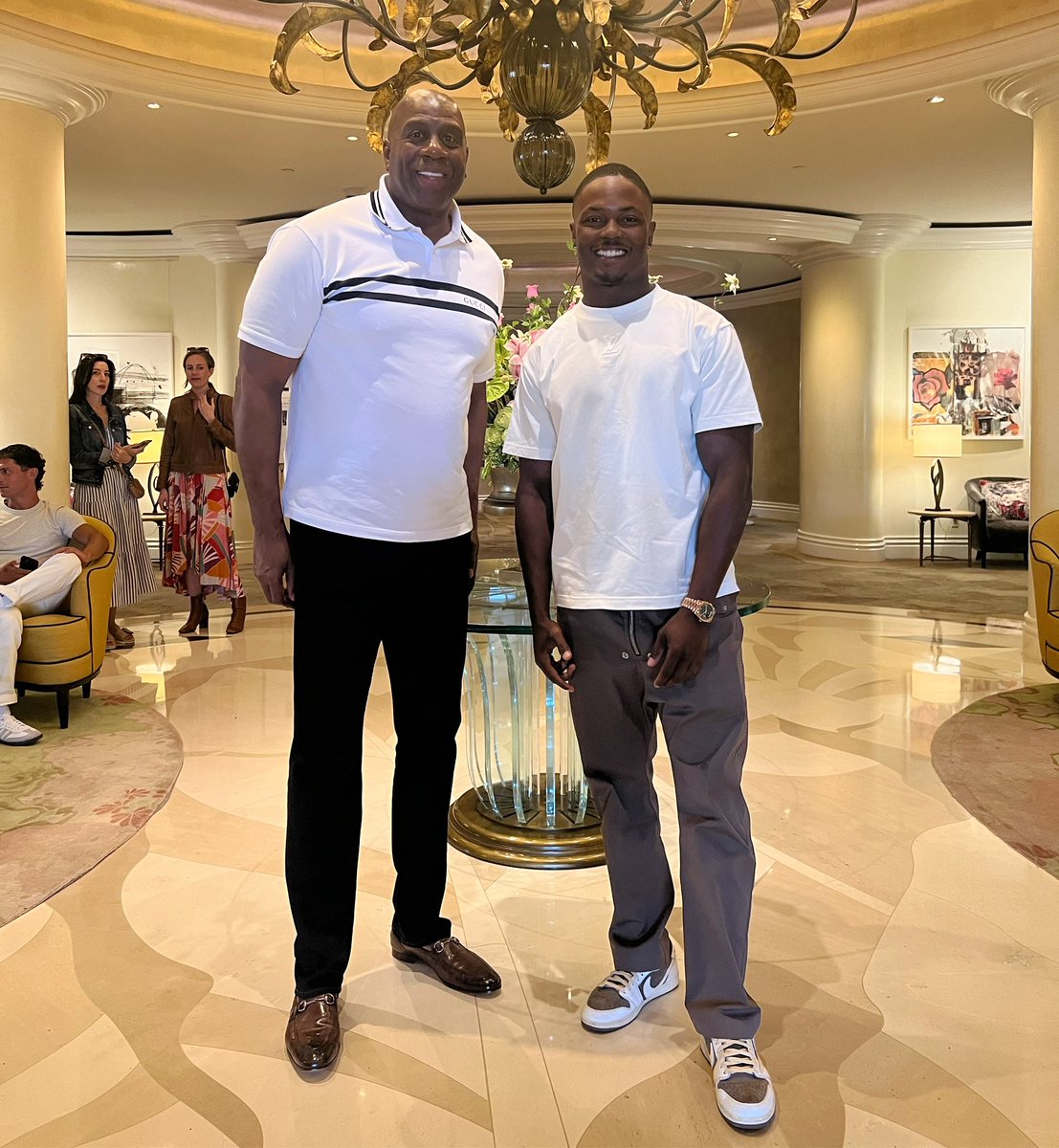 I took Commanders star receiver Terry McLaurin to lunch today in Los Angeles to talk about the Commanders, life after football, and his entrepreneurial aspirations!