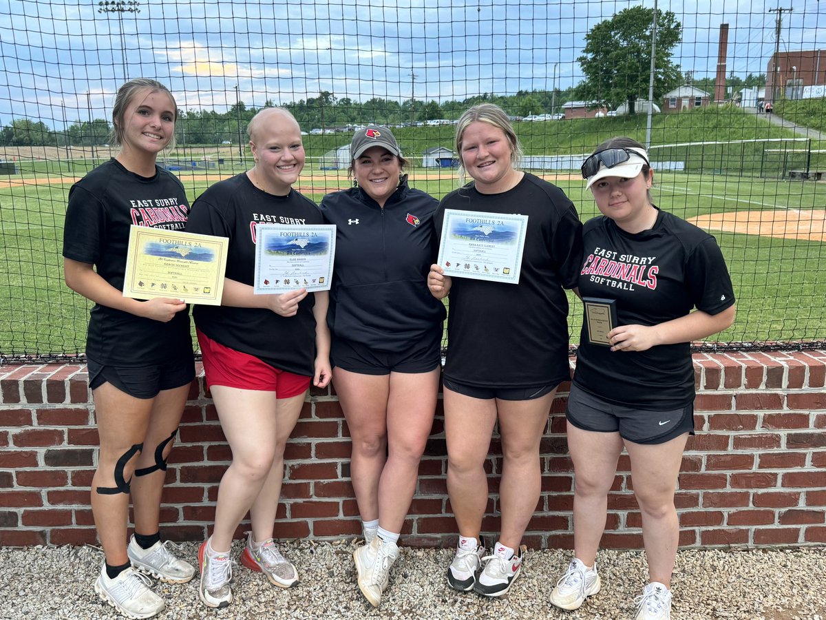 Congratulations to Emma Kate Clement and Elise Marion for winning All Conference, Gracie Sechrist for Honorable Mention and Audrey Hiatt for All Tournament