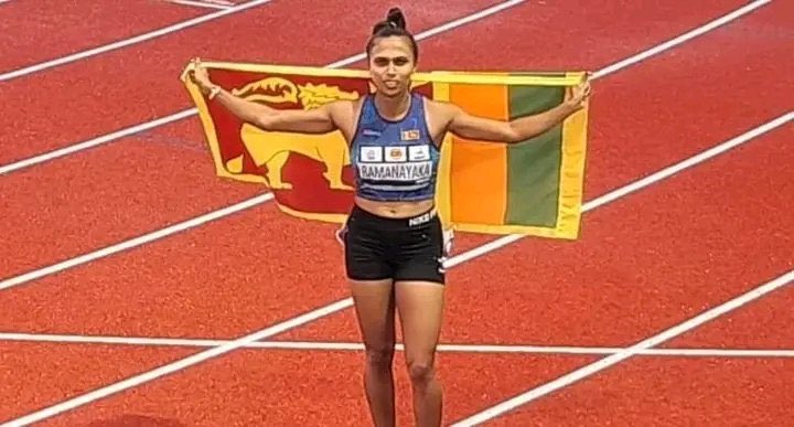 Congratulations 🇱🇰 Yupun Abeykoon secured third place in the Men's 100m event and Nadeesha Ramanayake won the second place in the Women's 400m event at the UAE Athletics Grand Prix 2024 #LKA #SriLanka