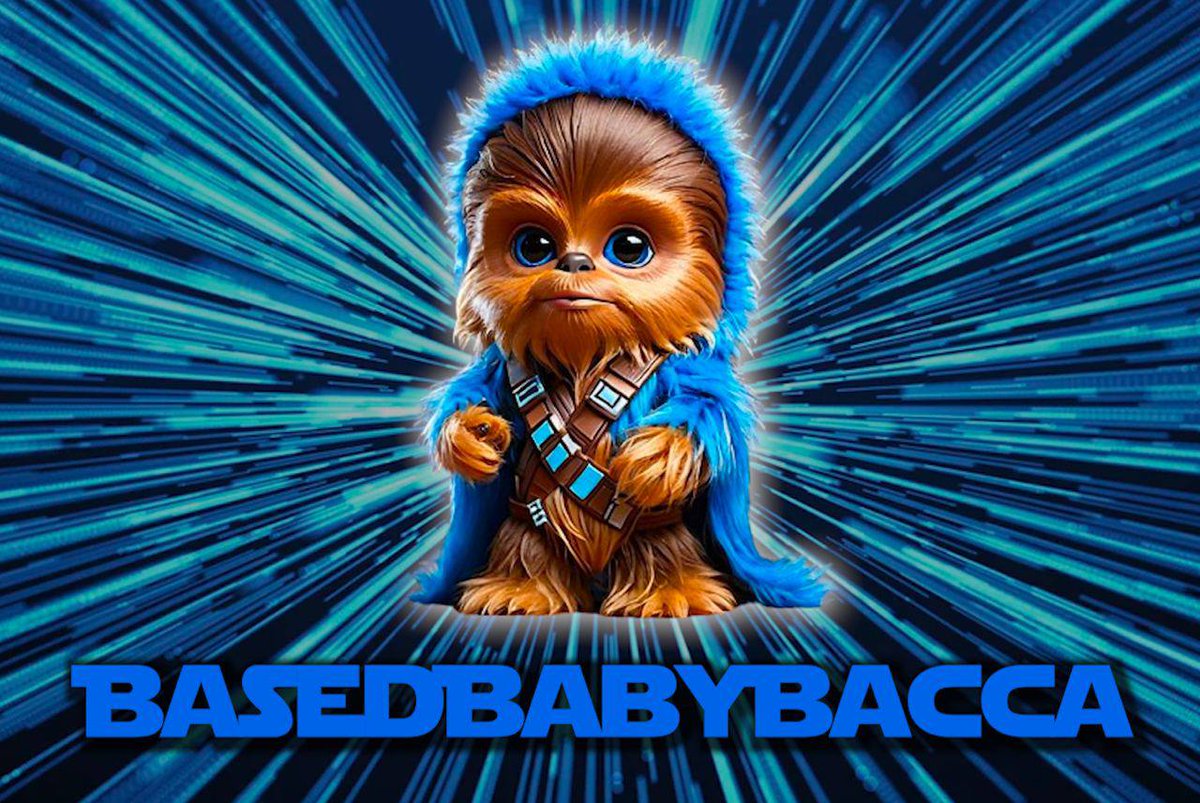 yourcryptodj's tweet photo. BasedBabyBacca $Bacca

Website: https://t.co/BRVgZnS90q 
Twitter: @BabyBacca
Telegram: https://t.co/ToKnLOUH08

Missed Boda?  Join us now for another chance!!

BasedBabyBacca is not your average cryptocurrency; it's a wild ride through the cosmos of memes, jokes, and community driven antics, all wrapped up in the furry embrace of Chewie himself. 
We invite you to join our hyped battalion of meme troopers, crypto rebels, and Wookie aficionados as we journey to Tatooine and beyond. It's time to party for May the 4th!!

5% Taxes/ 3% Marketing, 2% LP
Audit: https://t.co/ufVAMcdPUB 
LP Lock: https://t.co/CdS47CCCld 
Token Lock: https://t.co/VOdJaTTiMQ
Chart: https://t.co/6st5R0UPeX
Q&A Twitter Thread: https://t.co/3UcUMXR28m

@BabyBacca @base #BASEMEME #MEMECOIN $BACCA #MAYTHE4TH #NFA
