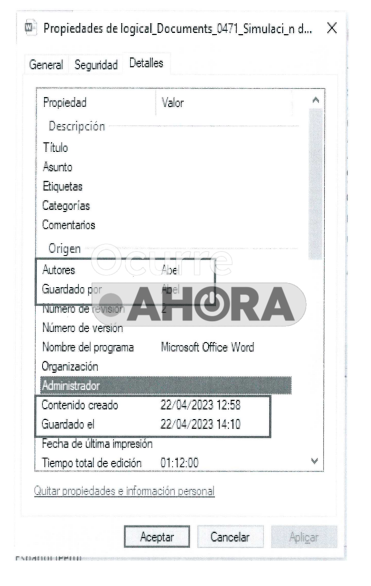 Urgente. Simularon hasta votos del Congreso. 22 de abril del 2023 Abel Hurtado, asesor de exfiscal de Nación, Patricia Benavides, hizo en Word simulación de cómo serían los votos para destituir a Zoraida Ávalos. Como no llegaban a los votos, empezaron a negociar con congresistas.