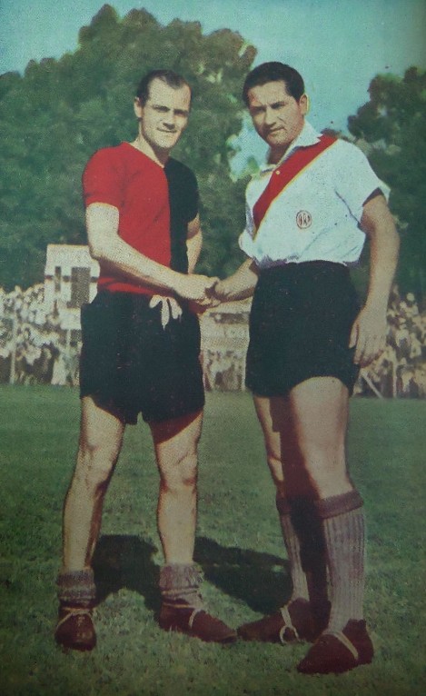 Juan Carlos Sobrero y Adolfo Pedernera. @Newells y @RiverPlate 1945.