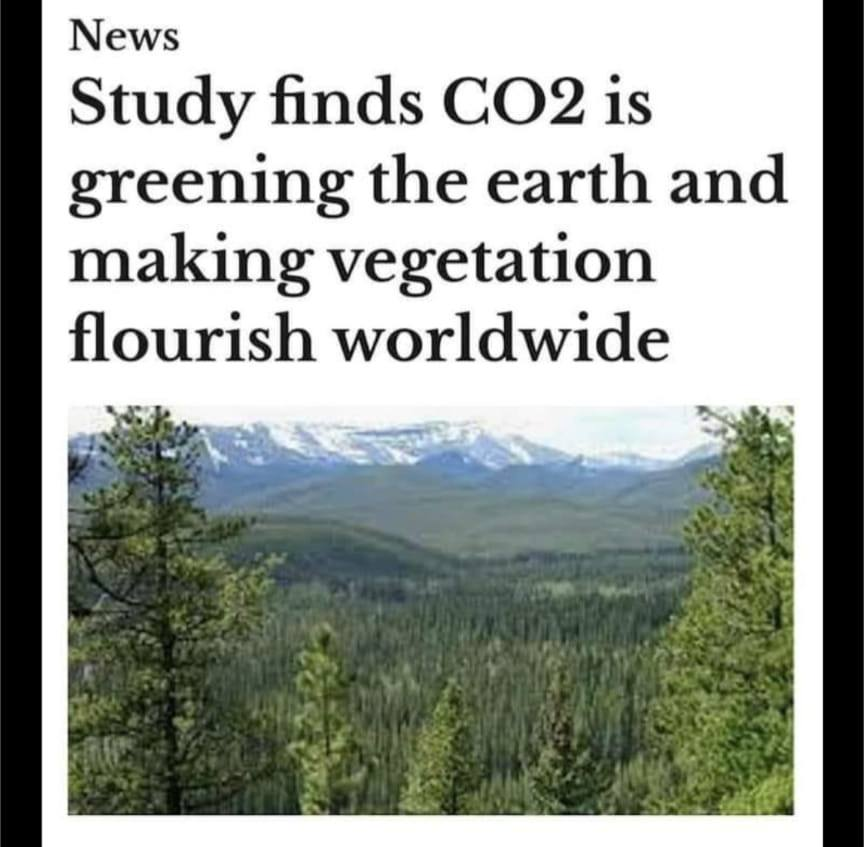 Funny how they never tell you the CO2 is vital to plant life anymore.  Most believe it is toxic like nuclear powerplants. Propaganda is one heck of a drug.