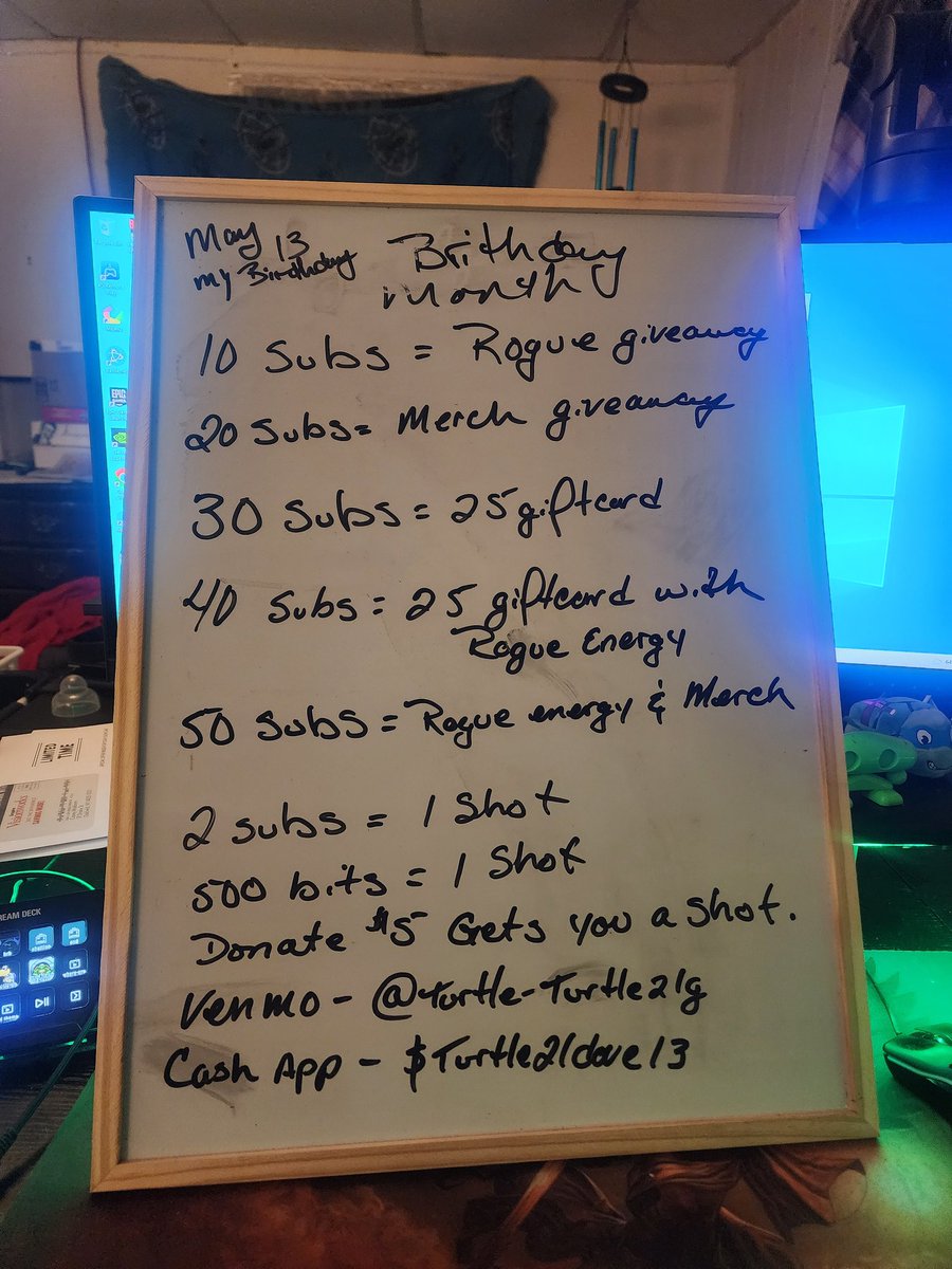 Turtle2121dove's tweet photo. What's Goin on in stream this month come hang out @TeamTurtleCrew #TeamTurtleCrew #twitch #birthdaymonth https://t.co/15WXutLx3M