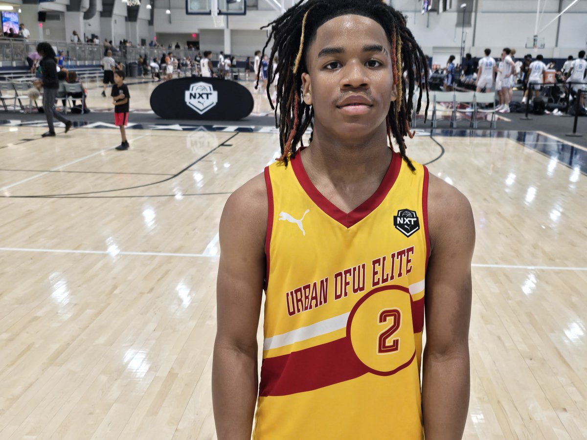 Trajean Henderson ('27) 5-10 Guard
Urban DFW Elite NXT 15U

Trajean Henderson is a dynamic perimeter defender and facilitator who did a great job of creating for his teammates and applying pressure on the defensive end.  Henderson played with great patience and toughness.