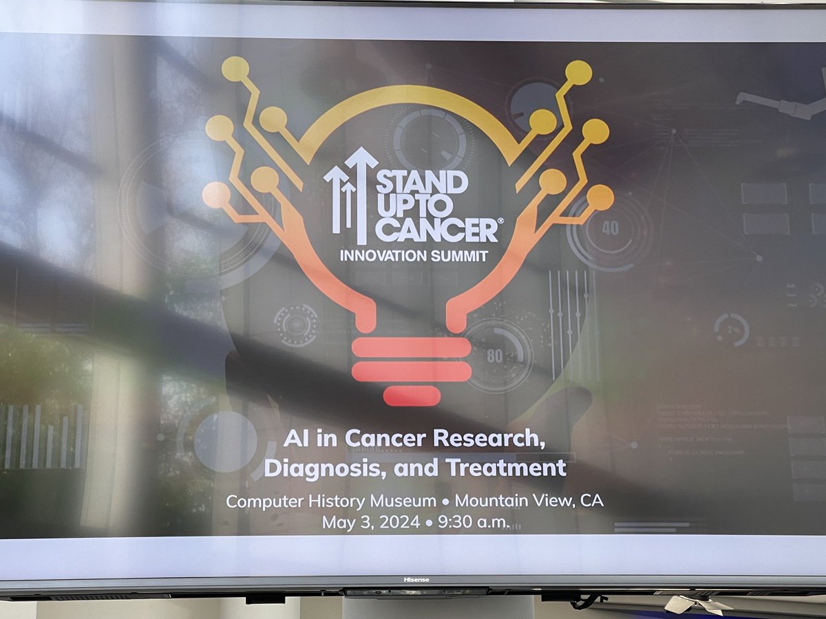 ⁦Delighted to be part of the conversation to create the AI Future in Cancer Research. ⁦<a href="/SU2C/">Stand Up To Cancer</a>⁩ ⁦<a href="/ComputerHistory/">Computer History Museum</a>⁩