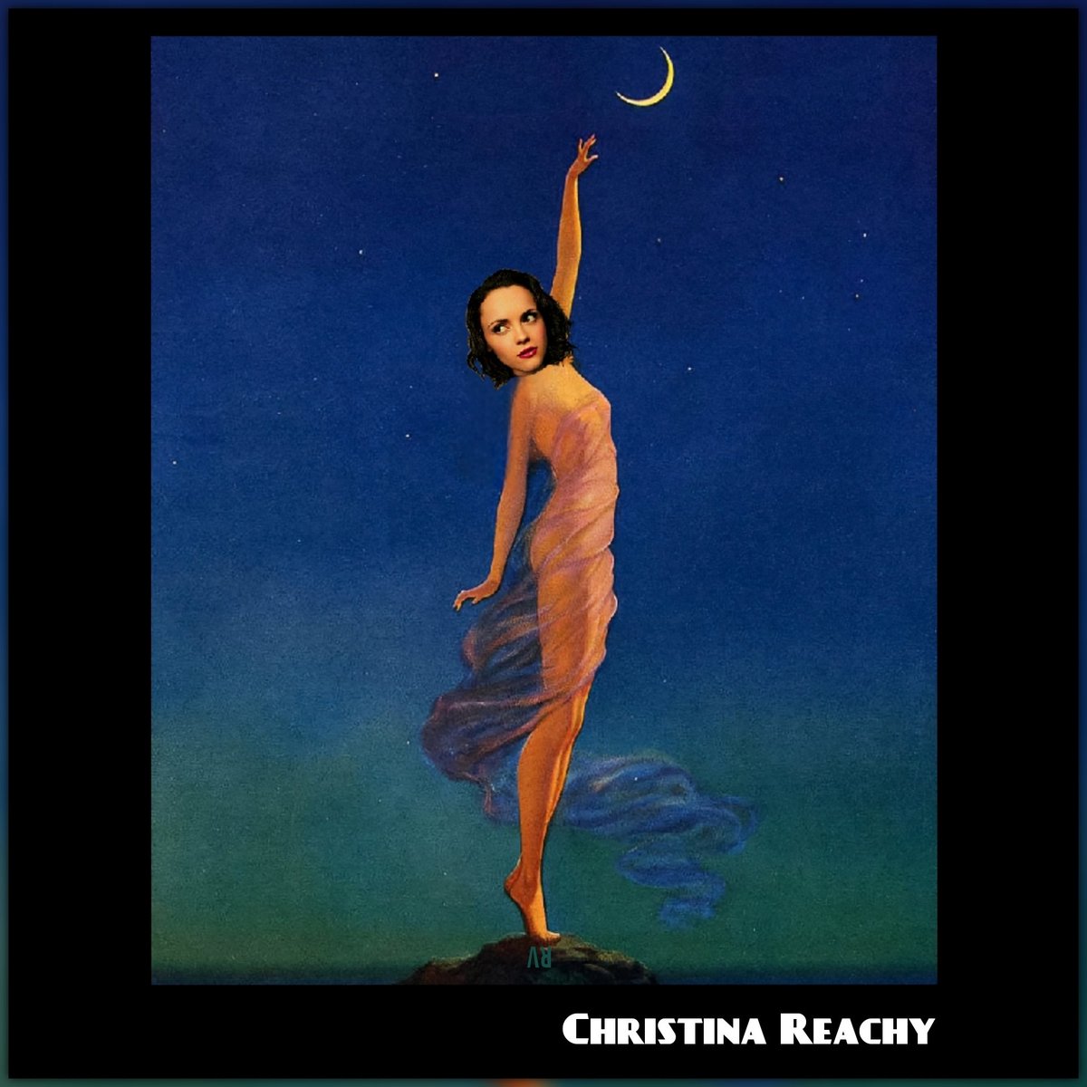 r33tv's tweet photo. 🏝️🌙⭐🌙🏝️
#christinaricci #christinareachy #reaching #reachingforthemoon #edwardmasoneggleston #painting #blue #green #moon #woman #comedy #lol #funny #pun #smiling #humor #memes #comedian #parody #meme #art #movies #actor #tv #actress #beautiful #sky #reach https://t.co/q8Sr3z8a71