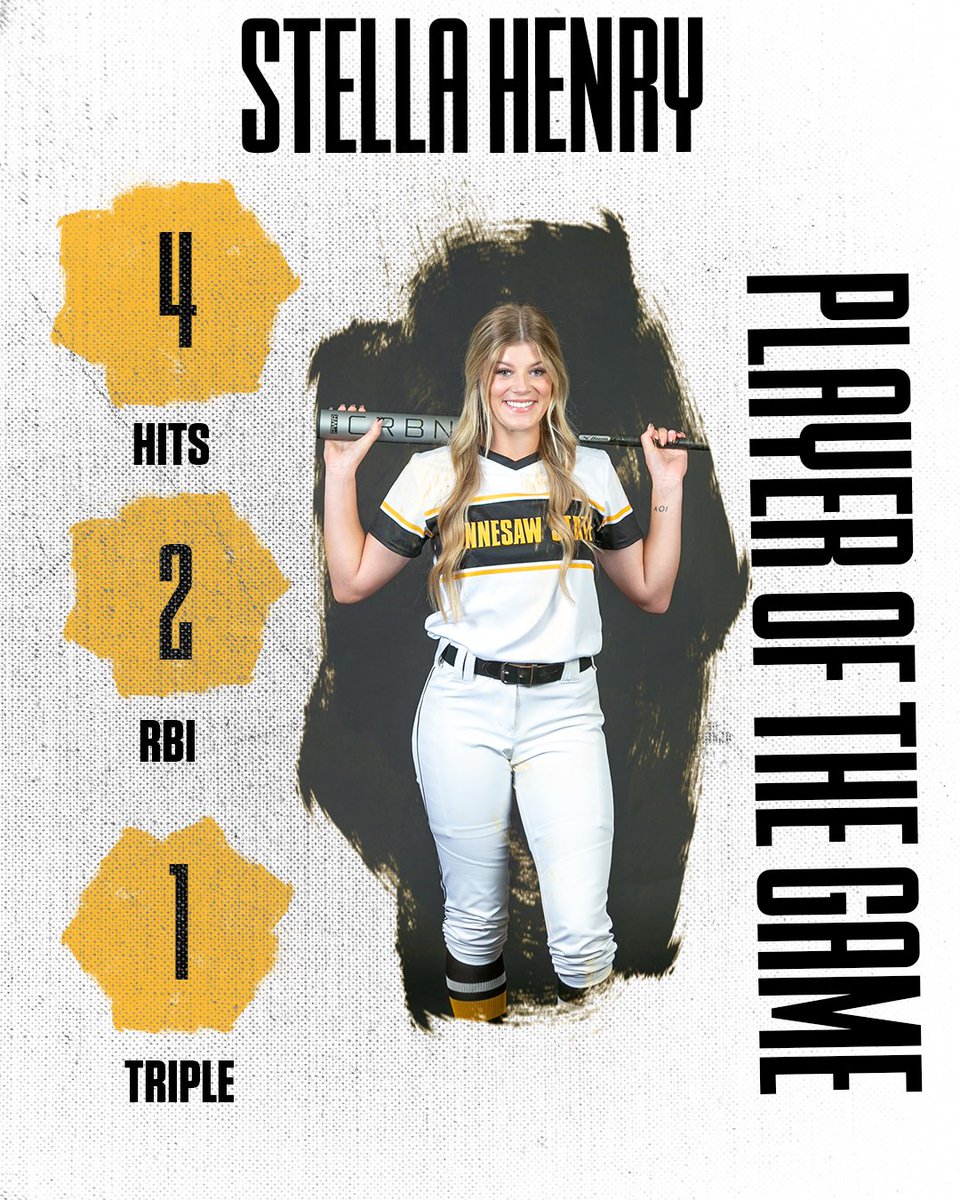 KSUOwlsSB's tweet photo. Our players of the game had career days ☣️

Lindsey Kyte:
- Career high in innings pitched (8⃣)

Stella Henry
- 4⃣ hits in game two, tied for most in single game in her career

#OneHeart | #HootyHoo🦉 https://t.co/SC7hKbJOea