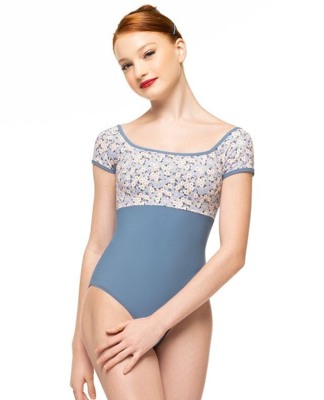 🩵Our classic Jane Leotard is a romantic style featuring cap sleeves with a square neckline in our Serenity print with a complementary Jean base and trim! 🩵⁠

🩰: @mj.ballerina⁠
📸: @thejeffevrard⁠
💄: @carobenitezn⁠
💇🏻‍♀️: @hairbymaddie