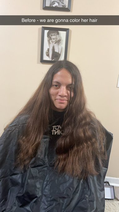 About to cut and color Honeys hair https://t.co/llFg49ffs5