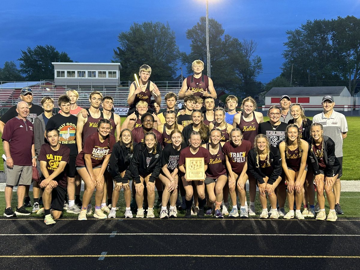KalidaAD's tweet image. Kalida Girls Track Team is the 2024 PCL Champs!  Great performances all around.  

Boys team finished a strong 3rd on the boys side!  Congrats to all the athletes and coaches!