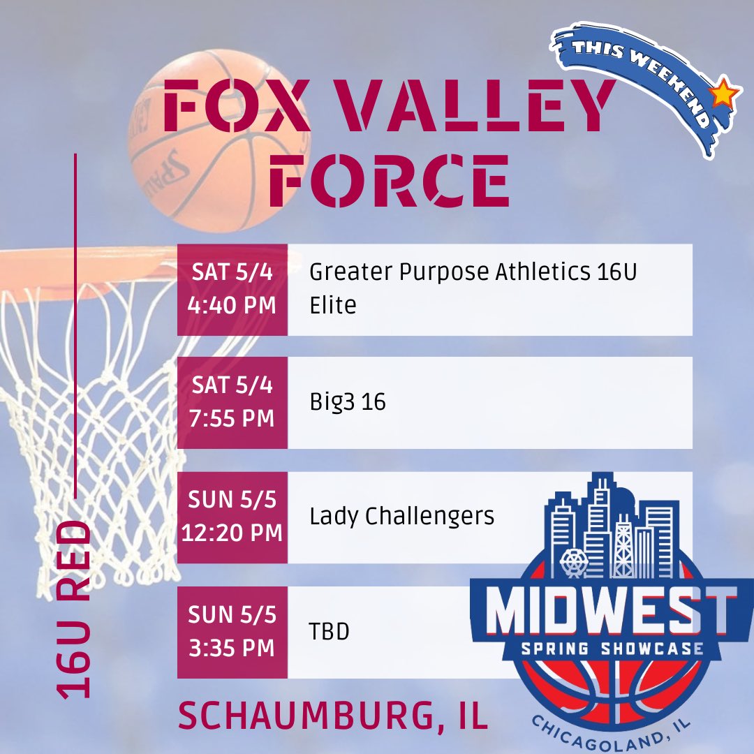Tomorrow we play! FVF 16U Red is playing in the <a href="/USJN/">USJN</a> Midwest Spring Showcase! Check out our schedule 👇