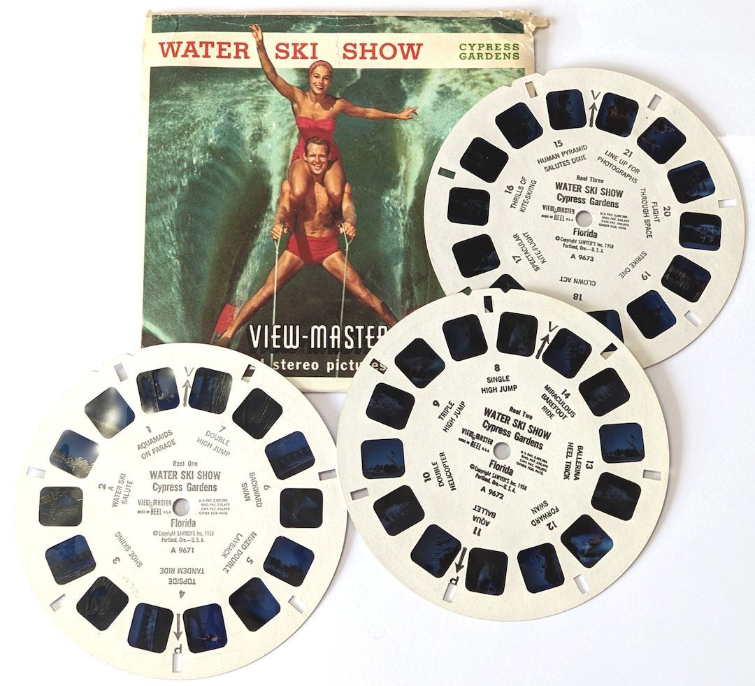 WATER SKI SHOW ViewMaster 3 Reel Set A967 with envelope, Cypress Gardens by COINeredShop etsy.me/3Hx2bX8 via @Etsy