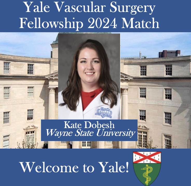 We are very excited to announce @KateDobeshMDJD as our new Vascular fellow! Looking forward to working with you next year! #vascularmatch #Match2024
