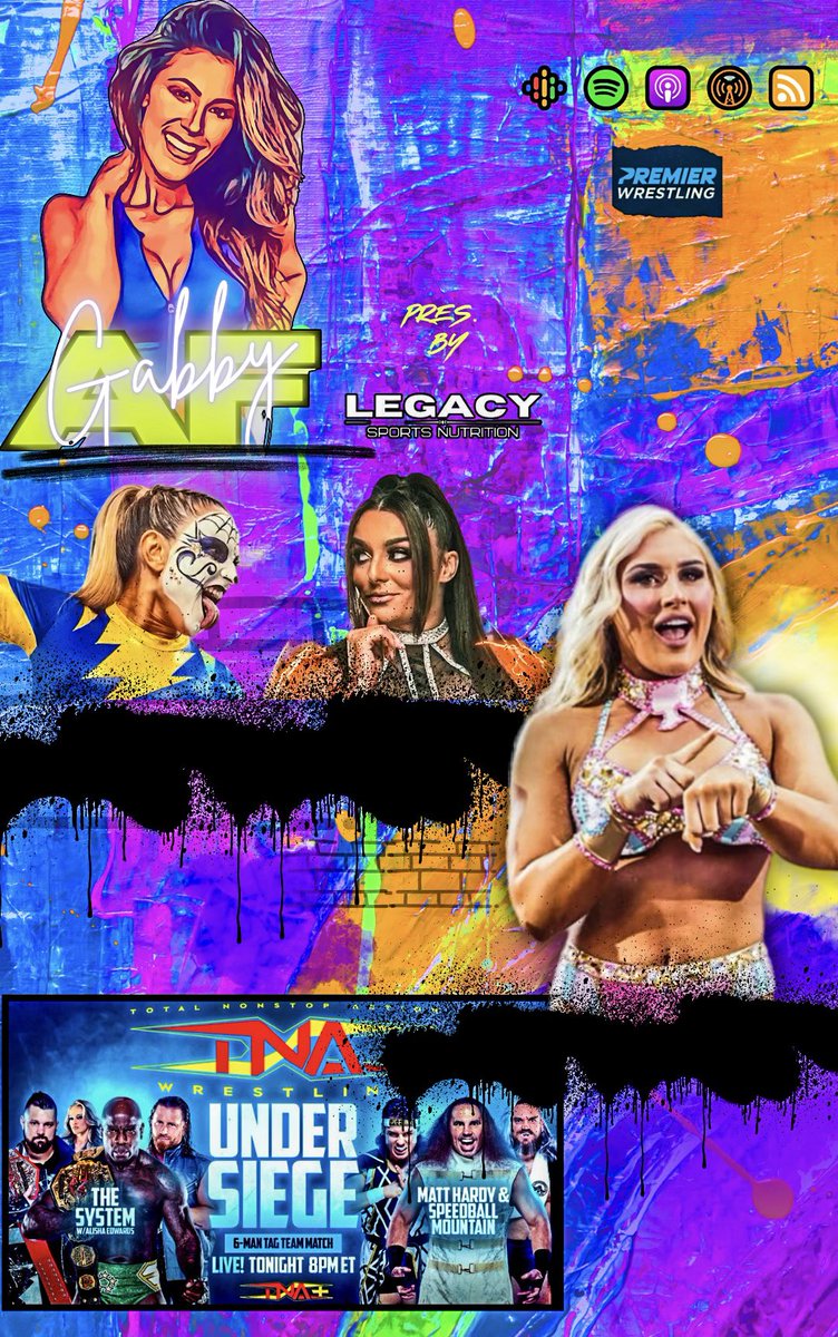 Brand new #GabbyAF available now wherever you get your podcasts 🎙️

#WWESmackdown #TNAUnderSiege 
🎧: podcasts.apple.com/us/podcast/gab…