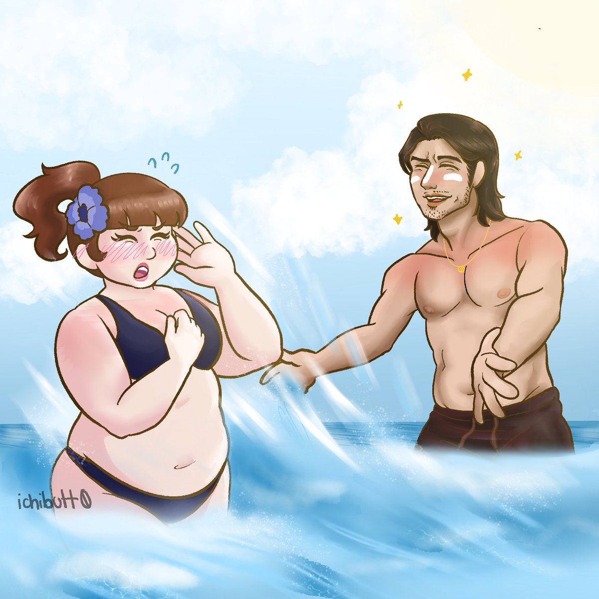 day: 5: beach day for #akihanaweek2024 !! i want to go to the beach too 😔 #yakuza #rgg #akihana #akiyama #yakuza4 #likeadragon #infinitewealth