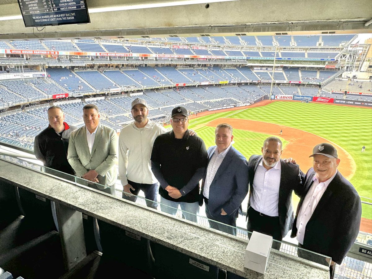 Yankee Stadium with the @BaseballUnited crew. 🙏⚾️