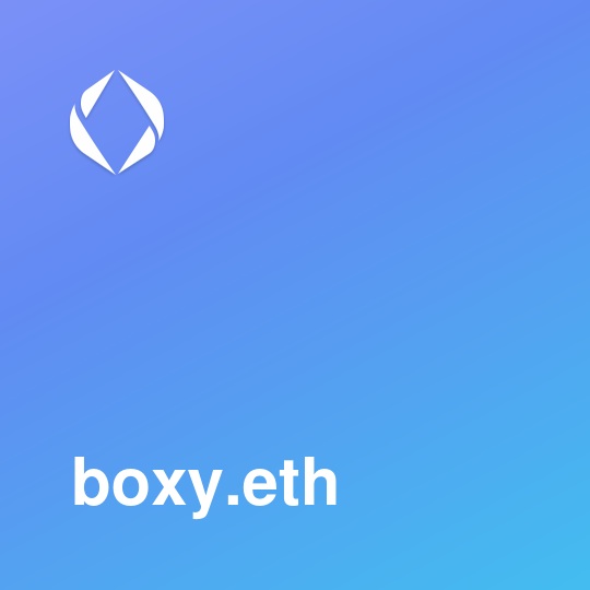 boxy.eth registered for 0.5126772823936746 ETH (1595.73 USD) on ENS Registrar ⬨ #ENS #Web3Names #EnsNames 

etherscan.io/tx/0x19ad3adfa…