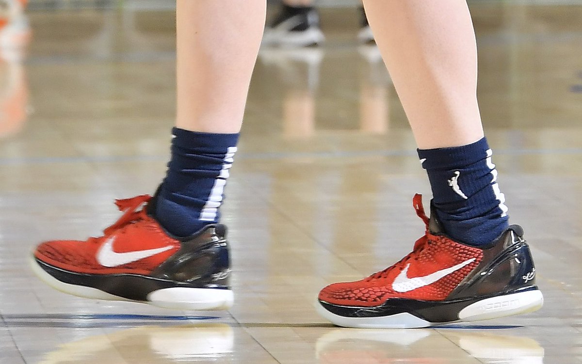 Caitlin Clark laces up the Kobe 6 for her WNBA preseason debut