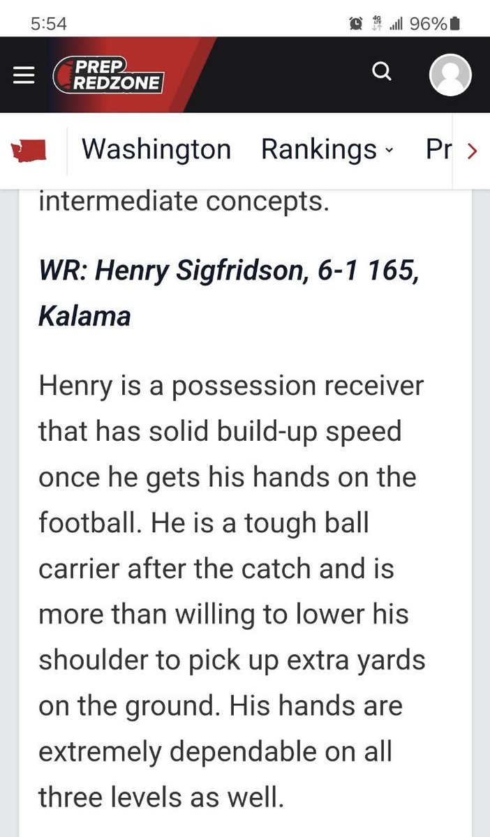 Thankyou ⁦@HSFBscout⁩ for the mention as a top prospect at WR for the class of 2027 ⁦@BrandonHuffman⁩ ⁦@JordanJ_⁩ ⁦@eforcefootball⁩ ⁦@AndrewNemec⁩ ⁦@RecruitRadarPNW⁩ ⁦@media_n2⁩ ⁦@KalamaFootball⁩ ⁦@JReyes_NP⁩