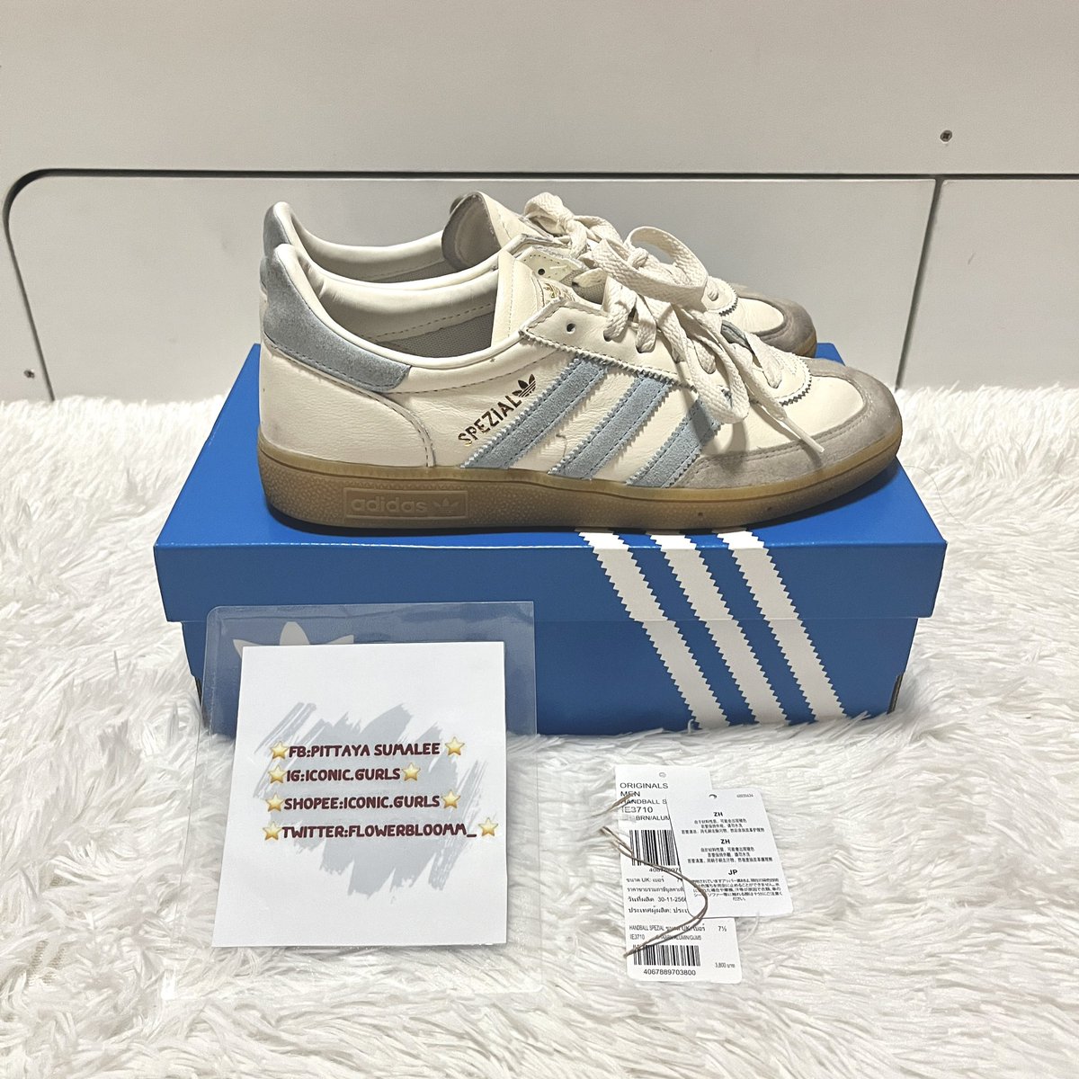 Musuzaka_'s tweet photo. 🩵🤍ส่งต่อAdidas Handball Spezial Blue🤍🩵
📌สภาพUsed ของแม่ค้าเอง🫶🏻
📌2,850-.รวมส่ง
📌Size 7.5uk ยาว25.5cm **เหมาะกับเท้าSize40**
📌อปก.Tag+กล่อง+ถุง
🙏🏻สนใจจริงๆDmมาขอดูรูปเพิ่มเติมได้ค่ะ🙏🏻 https://t.co/B2ZfWpA5or