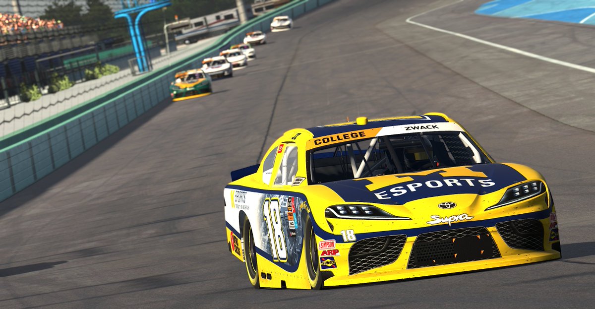P5 for @UMichEsports and @NitroSimTeam in the @ENASCARGG college series finale! Another fun year for one of the best ideas on the sim. Huge shoutout to @nacestarleague and @playflyesports for running it. @swilson3_ is a little different, congrats. We'll be back
