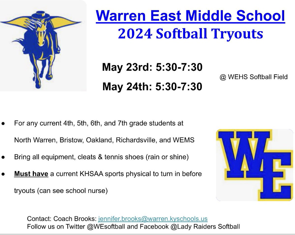 WEMSsoftball's tweet photo. https://t.co/jW9Cro6GE5