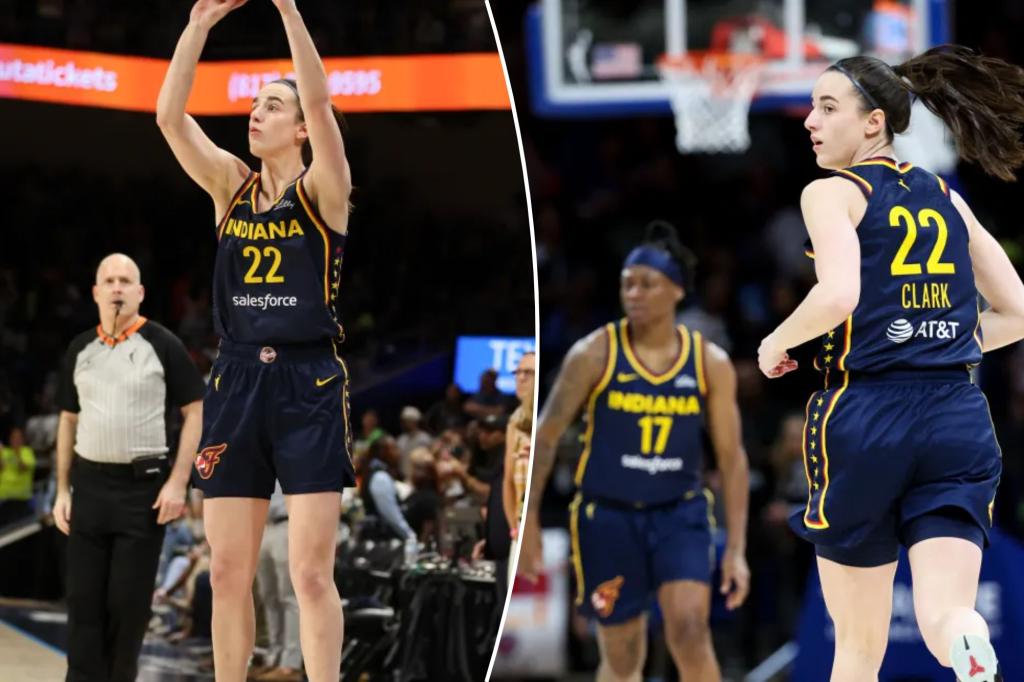 Caitlin Clark emphatically starts off WNBA, Fever career with unreal 3-point shooting trib.al/477zdwg