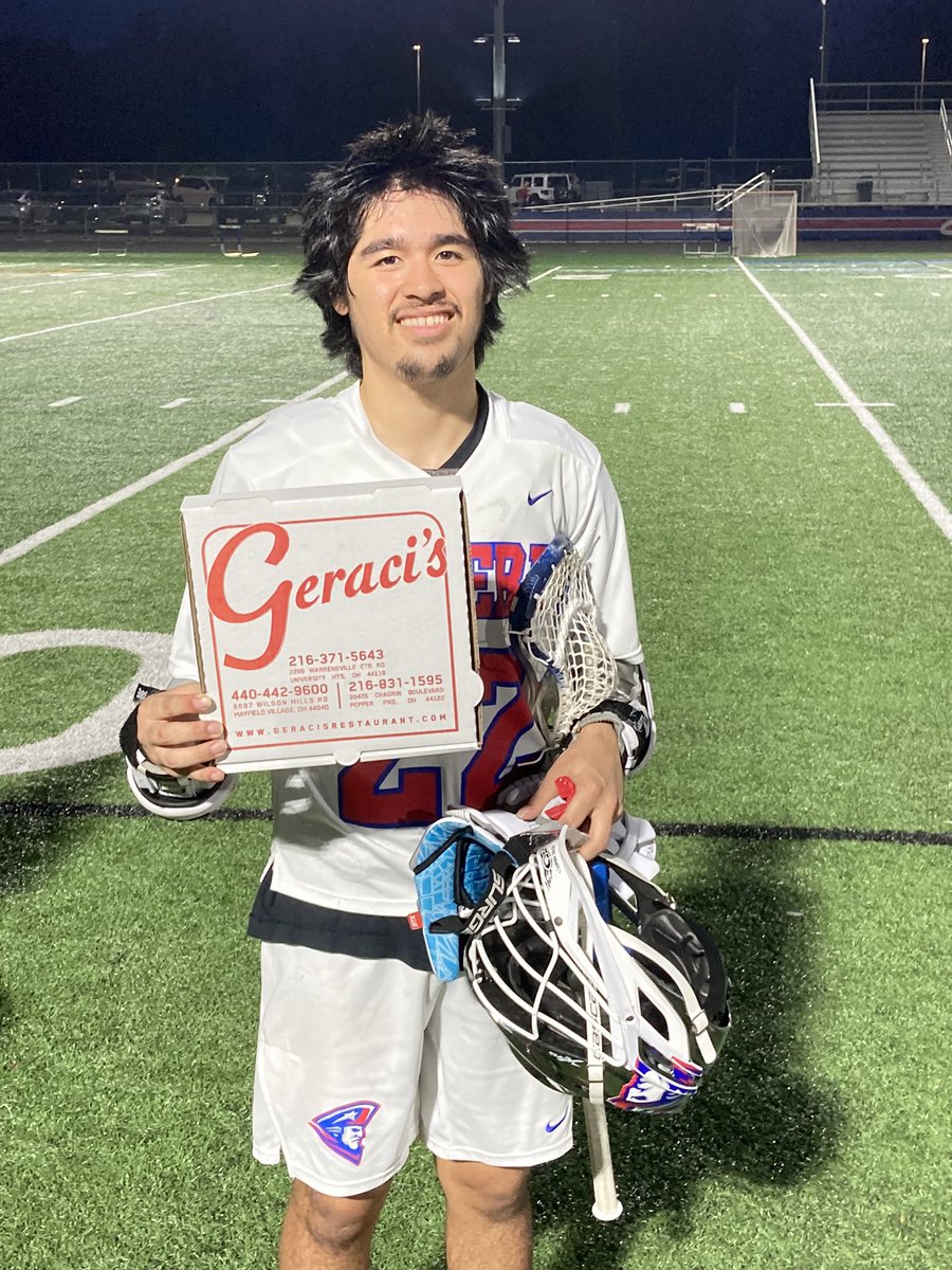 FRIDAY NIGHT LIGHTS BABY!!!

<a href="/revere_lacrosse/">Revere Lacrosse</a> defeats <a href="/CopleyLacrosse/">Copley Lacrosse</a> 8-7 in a thrilling D2 game on SR night at Revere

Revere Sr Peyton Li scores 3 goals &amp; was a calming influence amongst the chaos of rivalry lax

Peyton earns the GERACI’S PIZZERIA PISAN OF THE GAME for his play