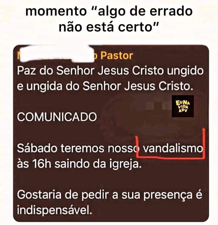 Chutando na cabeça do inimigo, desfazendo as obras de Satanás na base da bicuda e quebrando laços usando o cajado de Arão. Eita glória! 😄 Ps: 'Evangelismo'