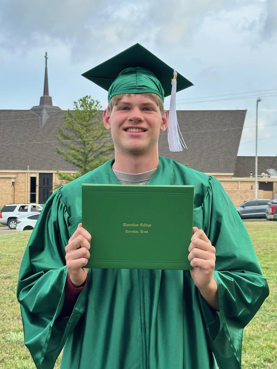Congratulations to Micah Baker for graduating with his Associate’s Degree from Clarendon College three weeks before his high school graduation! We are proud of you! #PHSBSB