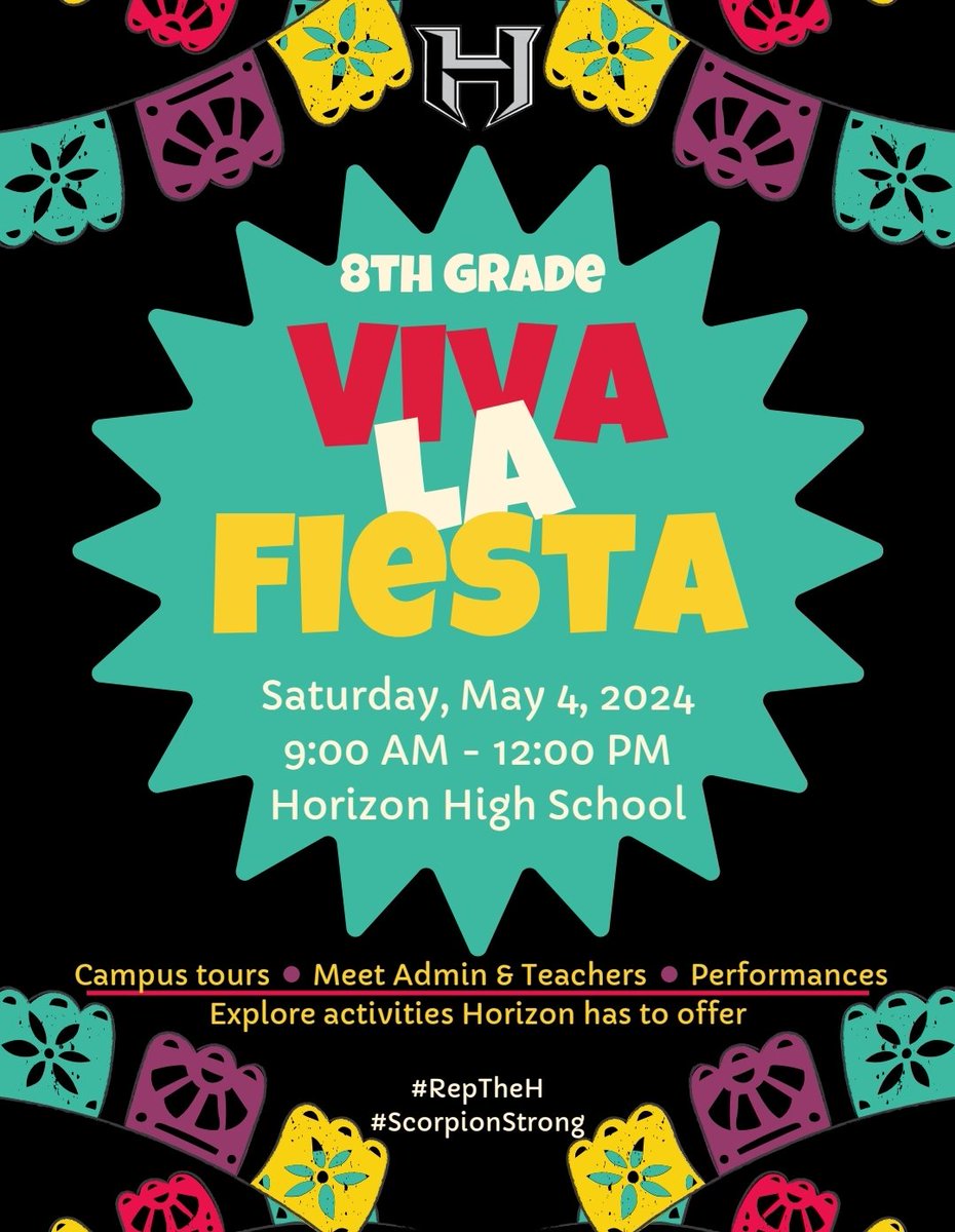 CIS_HHS's tweet photo. Please join us tomorrow at Horizon High School! 
May 4, 2024, from 9 AM to 12 PM

¡Acompañenos mañana en la preparatoria Horizon!
4 de mayo, 2024, de 9 AM a 12 PM https://t.co/rcFoFoGEBy