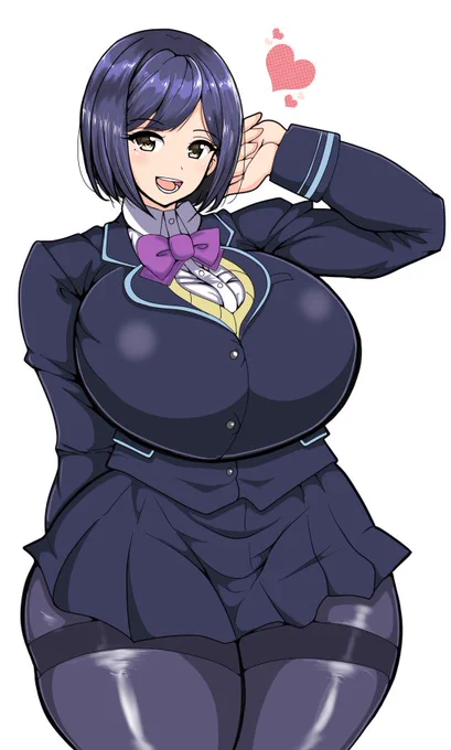 お題箱から…「爆乳過ぎる静凛さん」ですvtuber?って描いたの初めてかも… 