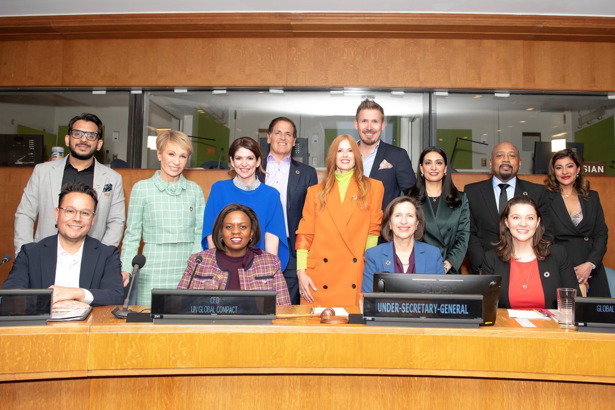 #SharkTank 🫱🏾‍🫲🏼 #GlobalGoals! Sharks, Lions and Dragons visited the @UN and spoke to our @cassie_flynn and @ggraymolina to learn about how we can all #ActNow for people and the planet and advance the #SDGs. Find out more: youtu.be/3lIBs5pIOeA © Disney/Erika Hernandez