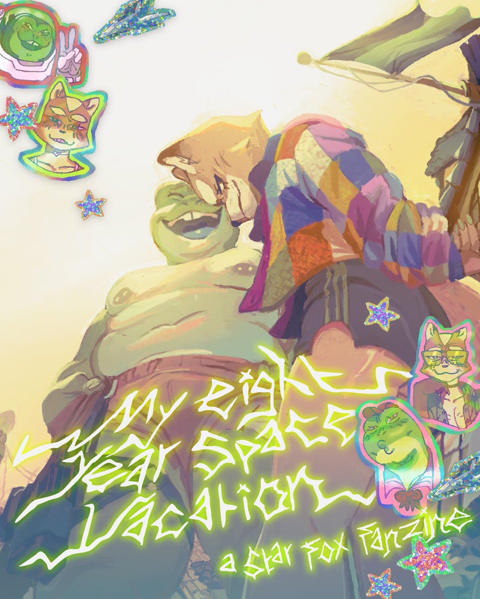 ⭐️🦊⭐️
MY EIGHT YEAR SPACE VACATION: A STAR FOX FANZINE is out now! i hope you enjoy reading it--this zine is a culmination of years and years of drawing fox & co. you can grab it for free on my itchio page! link in replies ⤵️
⭐️🦊⭐️