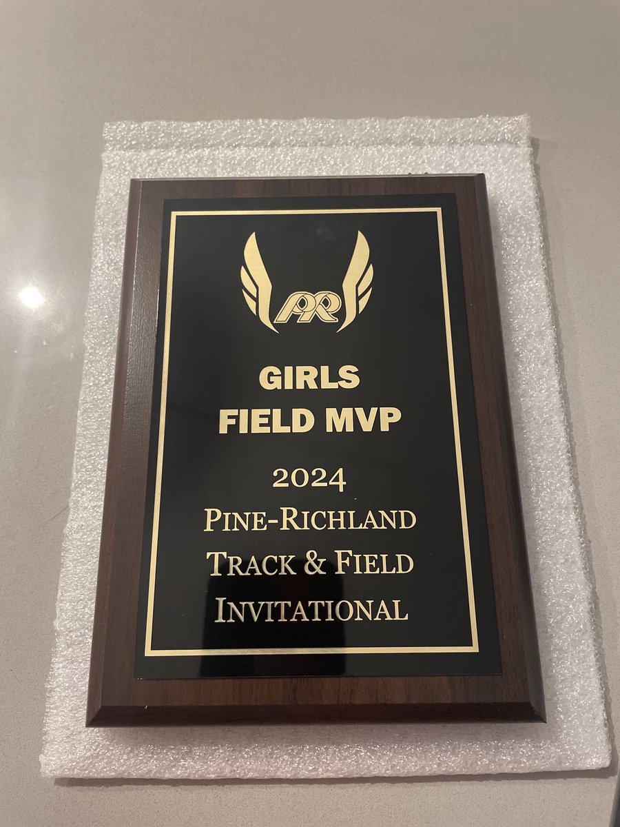 Your 2024 #PineRichlandInvitational Field MVP goes to ⁦@JaylaAntomachi⁩ with a 🥇in the javelin and 4th place in the shot put. ⁦@Shalerathletics⁩ ⁦@PennTrackXC⁩ #WPIAL #TitanPride #WeAreSA