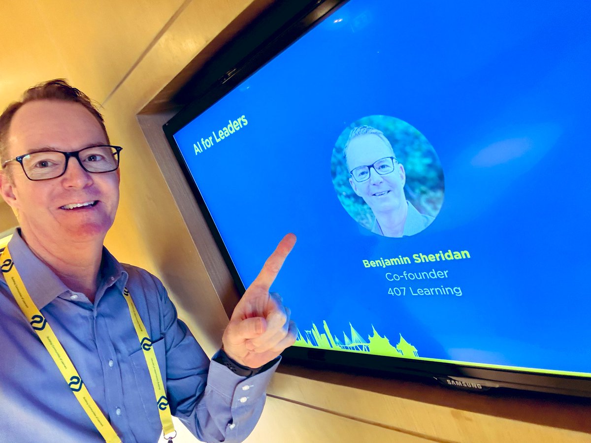 Benjamin Sheridan (@b_sheridan) on Twitter photo Kicking off the last day of the Lead to Succeed conference with a session on AI for School Leaders! Let’s get this day started!
<a href="/4_zero_7/">407 Learning</a> <a href="/21cli/">21st Century Learning</a>
#L2S #edleadership #schoolleadership #professionallearning #professionaldevelopment Kicking off the last day of the Lead to Succeed conference with a session on AI for School Leaders! Let’s get this day started!
<a href="/4_zero_7/">407 Learning</a> <a href="/21cli/">21st Century Learning</a>
#L2S #edleadership #schoolleadership #professionallearning #professionaldevelopment