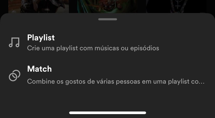 o bagulho era nós dar match no spotify