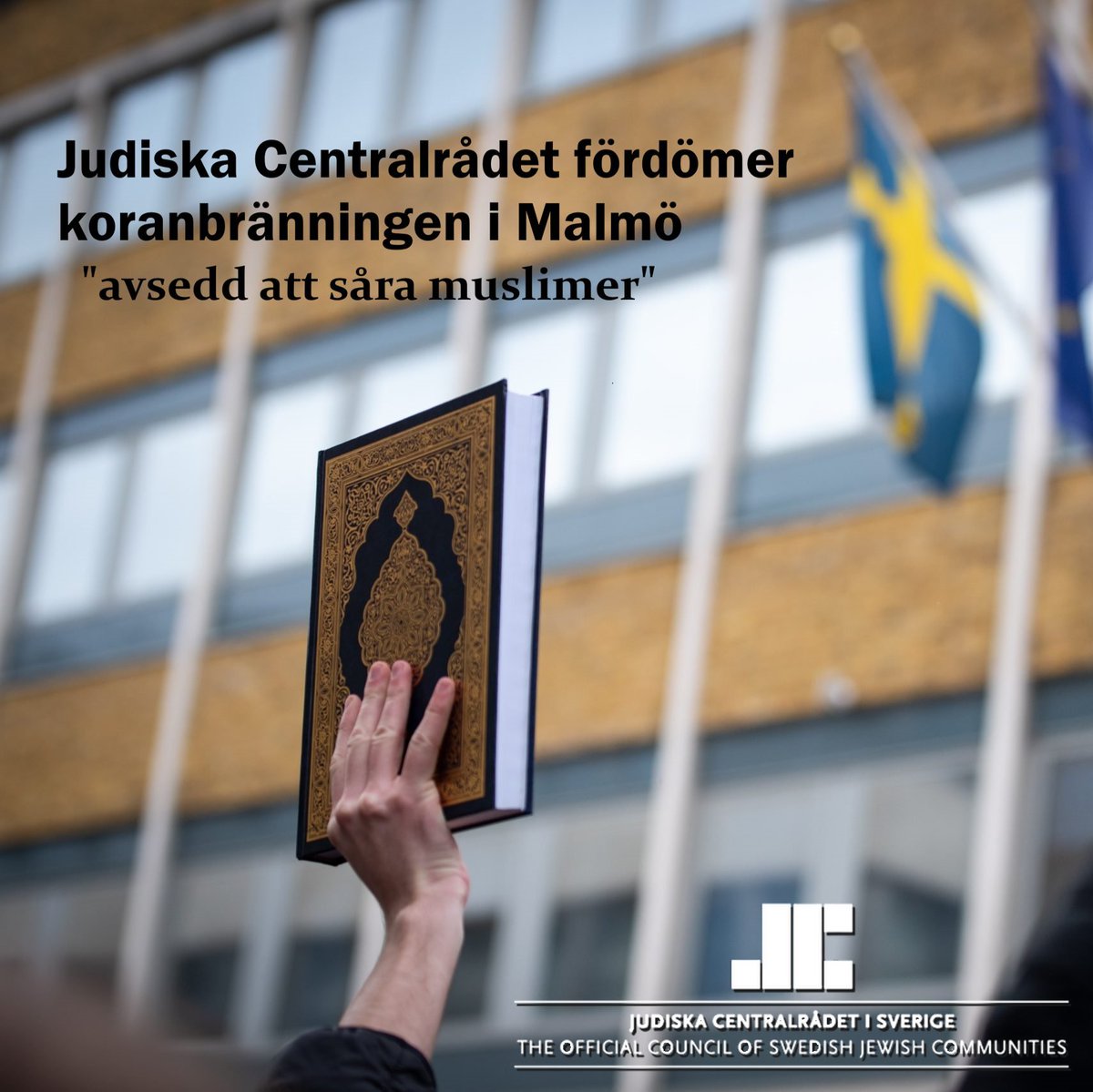 Nu styr ju inte Judiska Centralrådet Sverige. 
Det är bra om man vet sin plats och respekterar vår demokrati och vår yttrandefrihet. 
Jag fördömer deras fördömande. 
#svpol