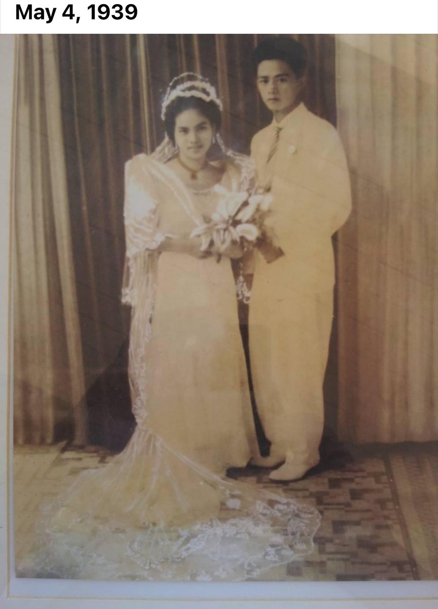 Still together even in the afterlife. Happy 85th wedding anniversary. It’s been 15 years since you both left for a better place. Whenever I dream of you, especially during challenging times, I feel assured that you are still looking after me. I love you very much.