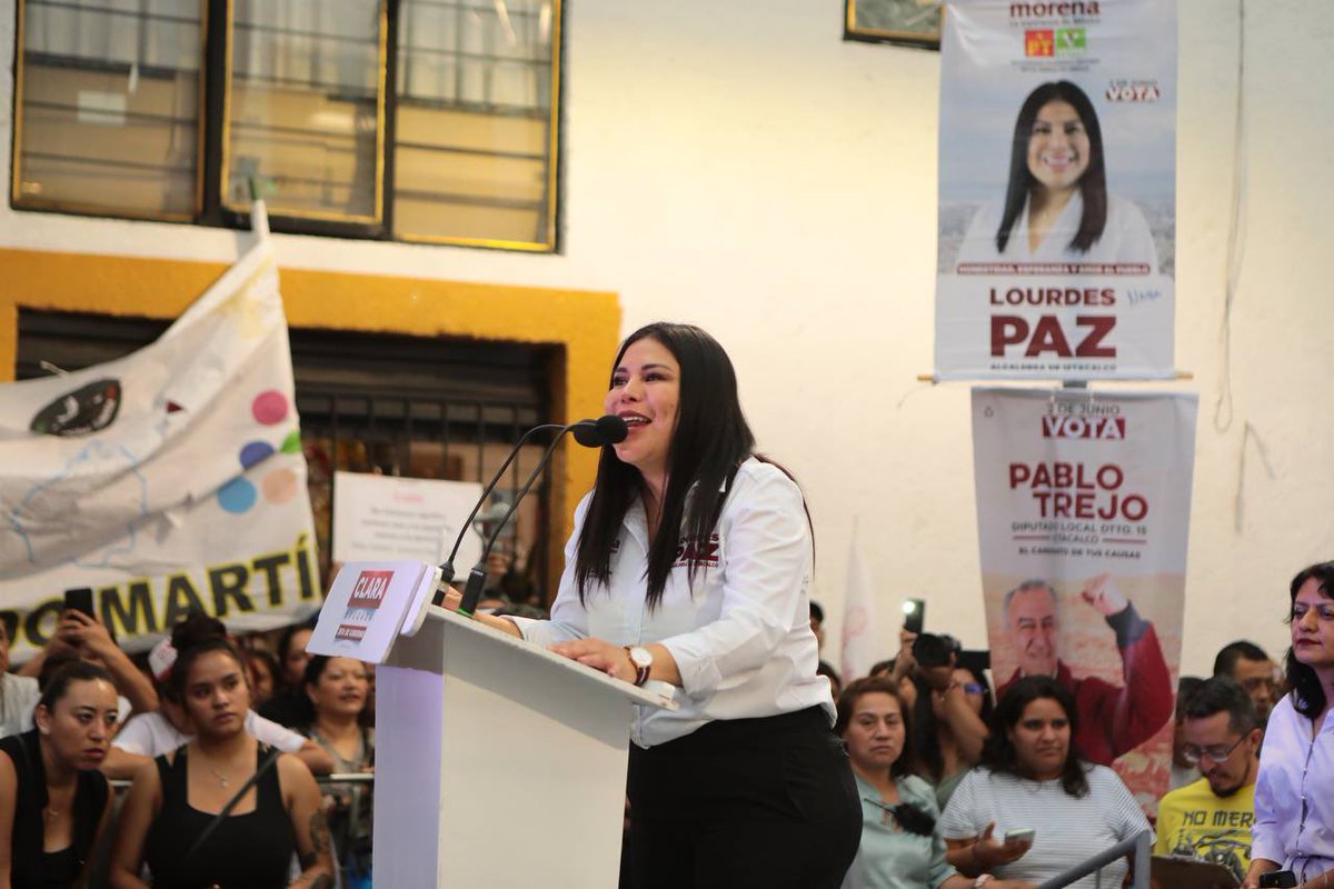 Gracias a nuestra próxima jefa de gobierno @ClaraBrugadaM, por su visita al barrio de La Asunción.

¡Formaremos un gran equipo! Vamos a hacer que la CDMX e Iztacalco sigan creciendo hacia el bienestar.

#LourdesPazAlcaldesa
#IztacalcoEs4T
#CDMX