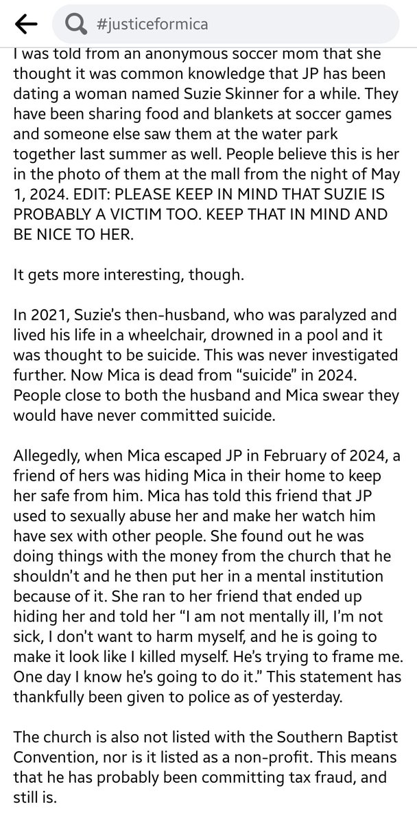 More info coming out from Mica Miller's friends... #justiceformica #domesticviolence