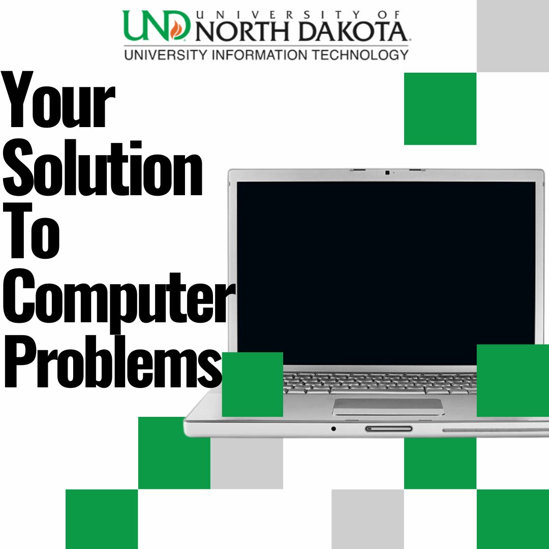 UNDTechAlert's tweet image. Don&apos;t let computer problems slow you down! Swing by UIT for top-notch tech support and get back to class crushing those assignments with ease!

#UNDproud #TechSupport #UIT
