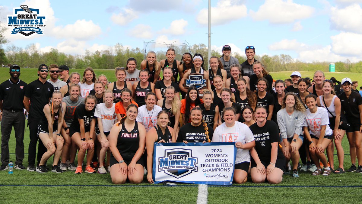 2024 Great Midwest Women's Outdoor Track & Field Champions, @FindlayOilers! 🏆