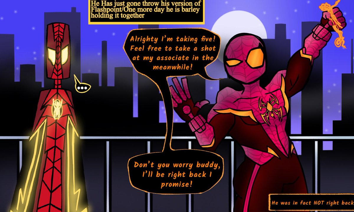 Speed_blue76640's tweet photo. am late as hell but i finaly made it
(real quick btw, he aint my spider sona but a oc fusion beetwen spidey and flash, hes more cw flash based, i drew him here cause its been a while since i did anything with him)
#SpiderVerse #ASTV #DigitalArtist #OpenCollab
#TheFlash #CWFlash https://t.co/OALRDC0kEC