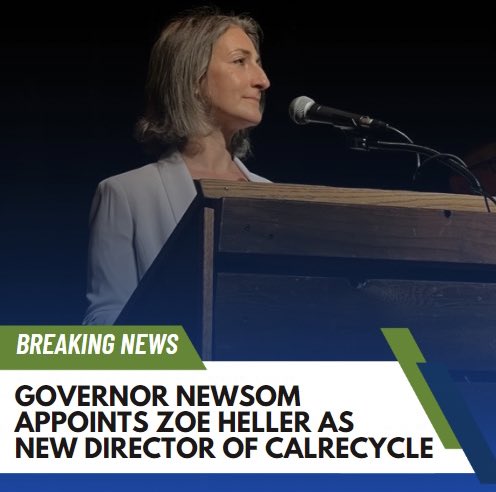 Great choice @CAgovernor @GavinNewsom and congratulations to @CalRecycle Director Heller! Read the full announcement: gov.ca.gov/2024/05/03/gov…
