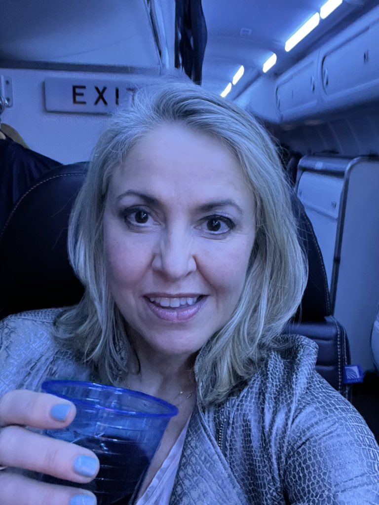 Now my regular Friday night routine. @united 4587 Newark to D.C. With a (plastic) glass of wine and noir detective movie downloaded it’s not the worst way to pass an evening