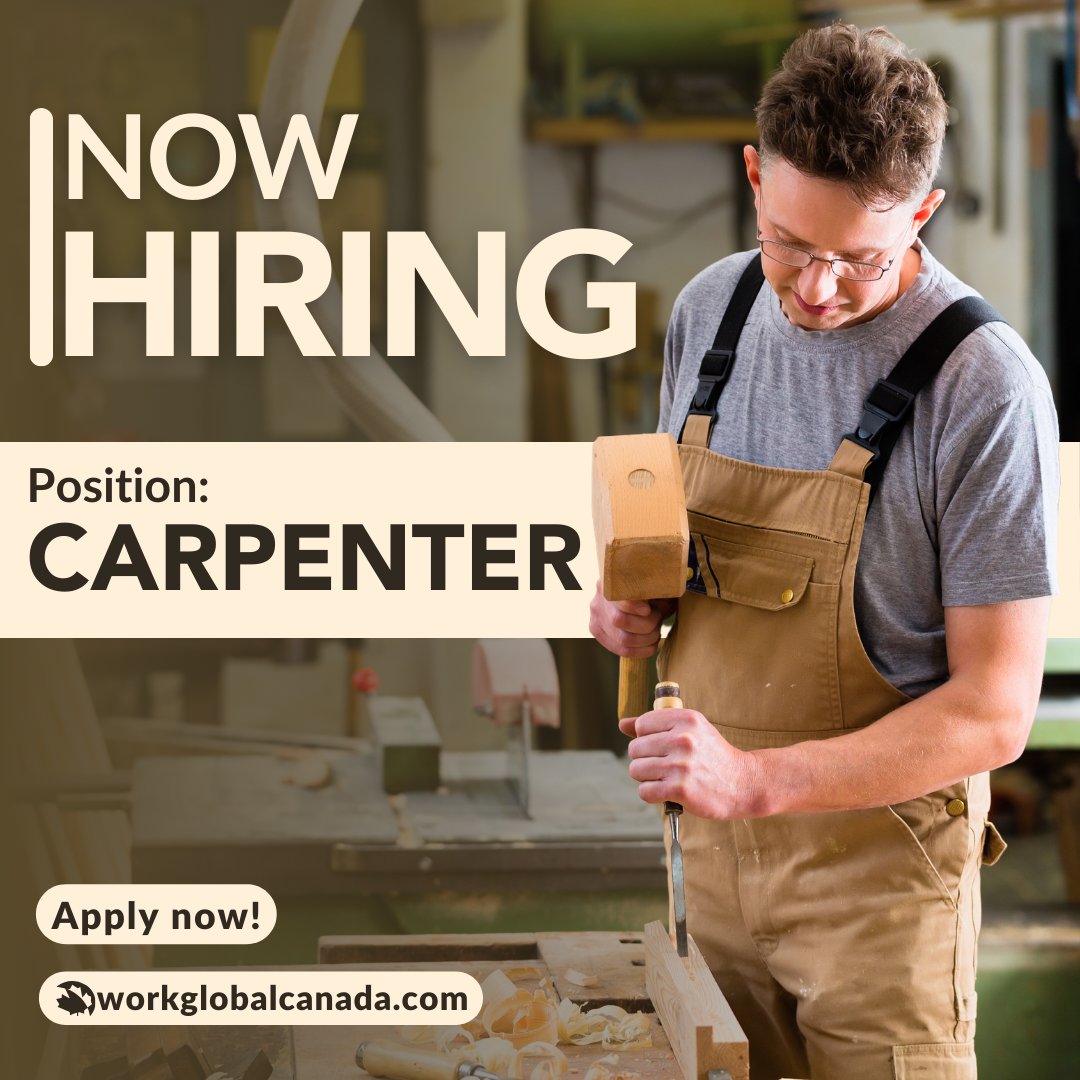 🛠️ Join our team of skilled carpenters in Triton, NL! 🏗️ We’re hiring full-time Carpenters at Dorman Roberts Ltd. Competitive wages ranging from $23 to $30 per hour await you.🔗 Learn more and apply 🔗 ow.ly/T7MH50Rtrcp
#CarpentryCareers #BuildYourFuture #TritonJobs