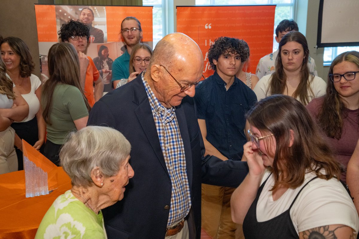 Yesterday, history was made at BGSU thanks to the generosity of Robert Thompson ’55, ’06 (Hon.) and Ellen (Bowen) Thompson ’54, ’06 (Hon.). The Thompson Working Families Scholarship program will become one of the largest non-endowed scholarship programs in the nation, impacting…